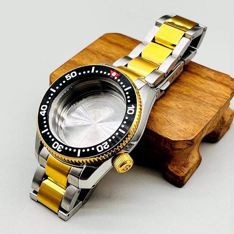 NH35 Case and Strap Fit Seiko SPB185 SPB187 Diving Watch Case For NH35 NH36 Movement Sapphire Glass Watch Case and Bracelets