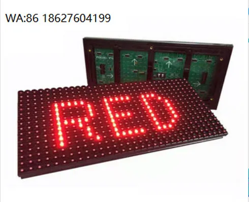 Digital Signage Advertising Display 320160m Panel Single Color Outdoor Display P101r V701c P10 Red Led Module
