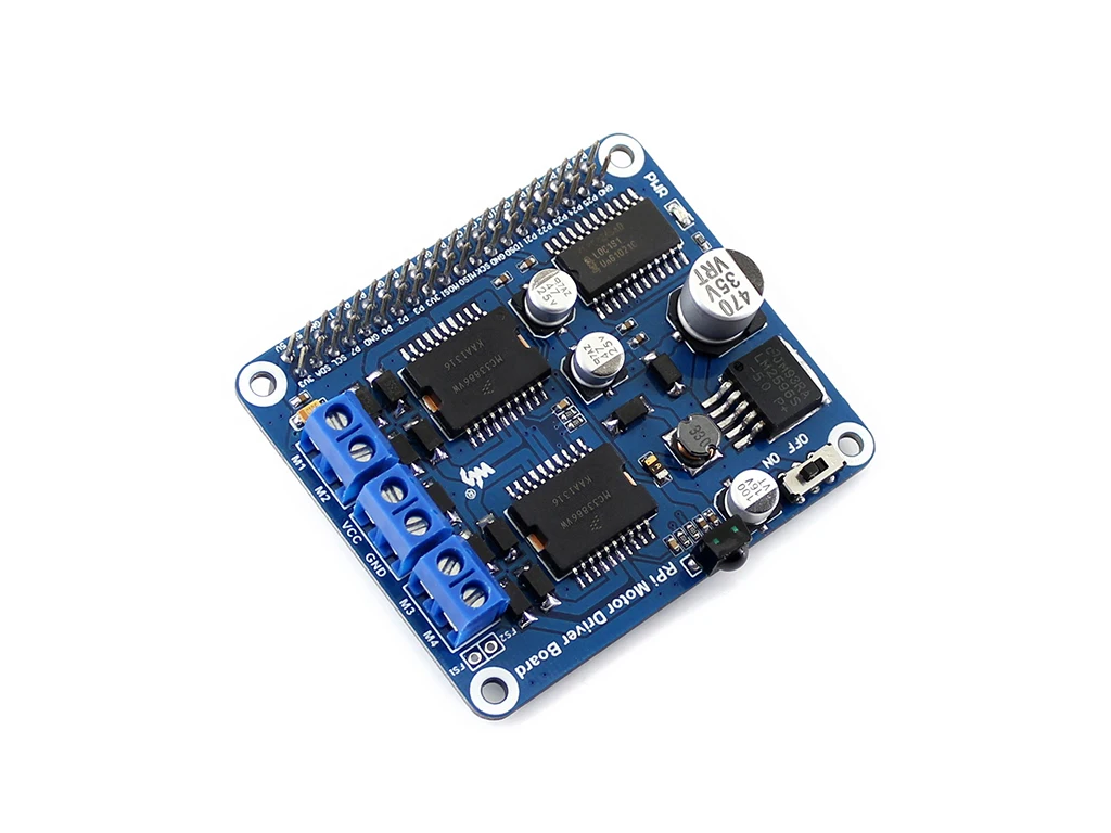 RPi Motor Driver Board,Raspberry Pi Expansion Board, DC Motor / Stepper Motor Driver,Supports Raspberry Pi series boards