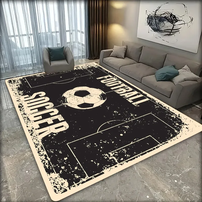 

Football Carpet, Soft Non-Slip , Living Room, Bedroom, Indoor and Outdoor Entrance Carpet Modern Abstract Carpet Decorations