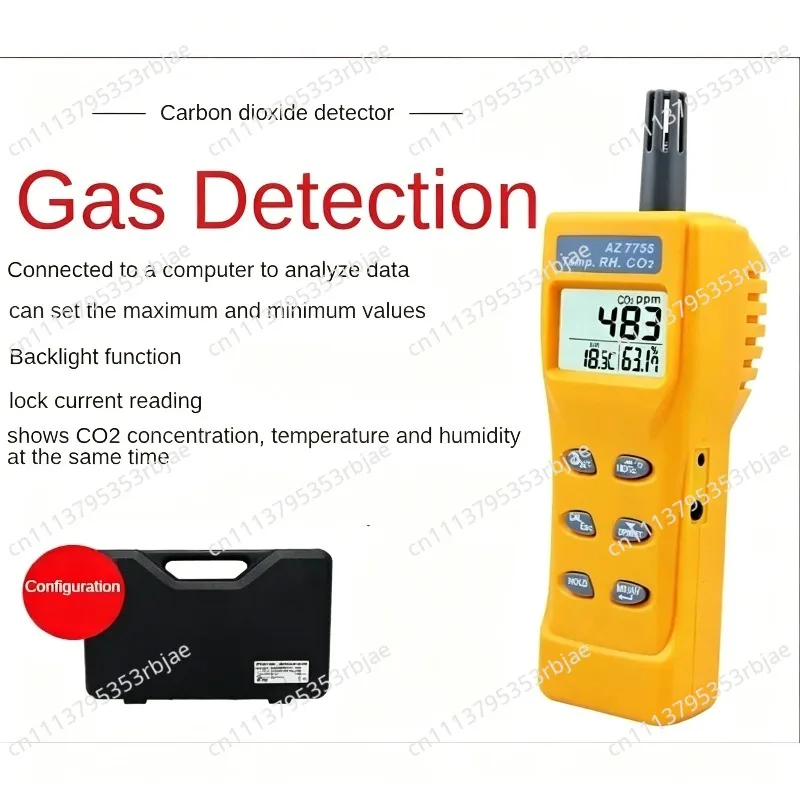 For AZ-7755 CO2 detector humidity dew point temperature detection RH Temp CO2 tester AZ7755