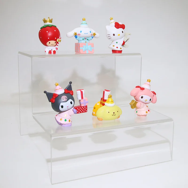 Neue Hallo Kitty Sanrio Weihnachten Anime Figur niedlichen Kuromi Cinna moroll Cartoon Action figuren Tisch dekoration Kinder Geschenke