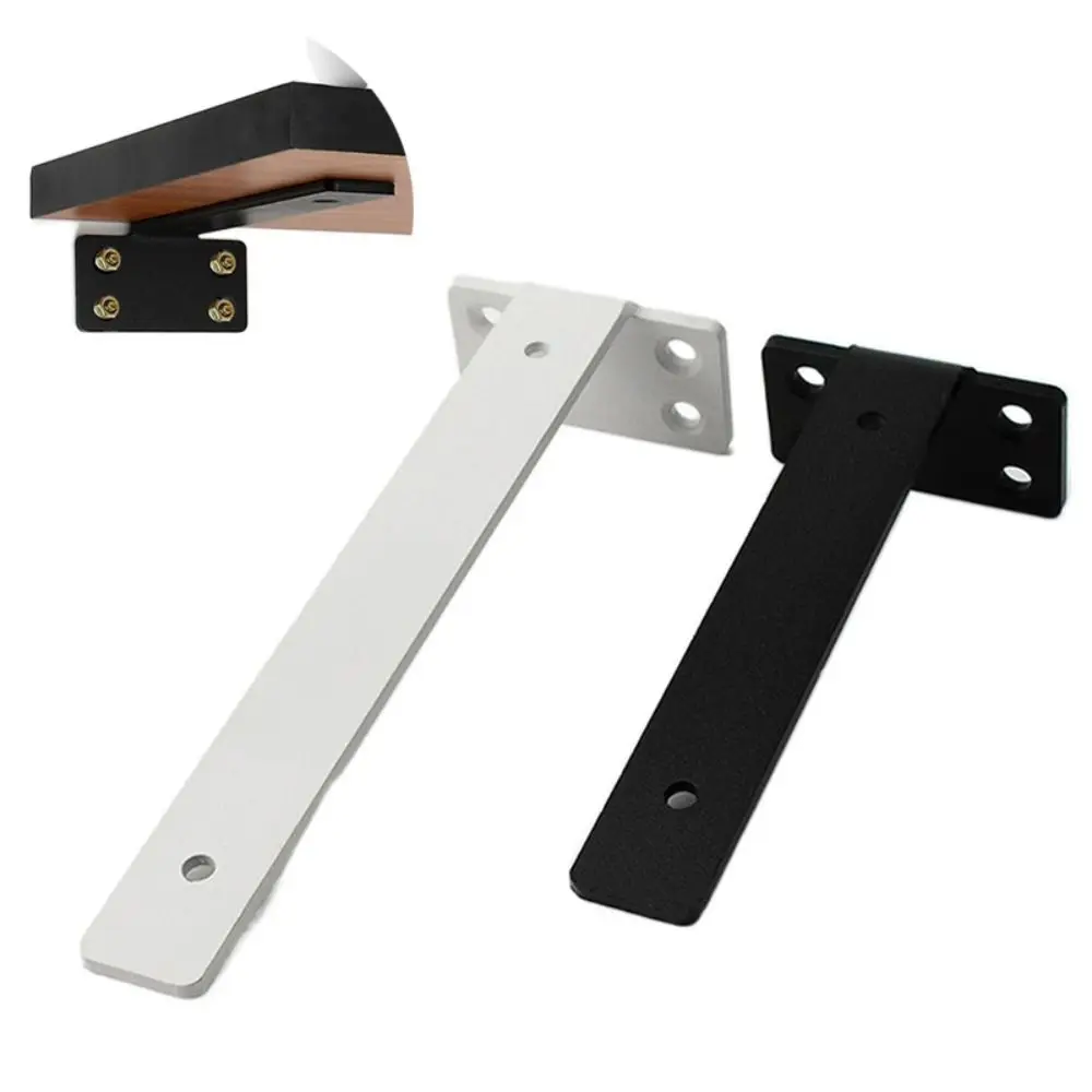 Thickened Floating Shelf Brackets Integrated Space-Saving Invisible L Bracke Rust-Resistant Wall-Mounted Furniture Board Support