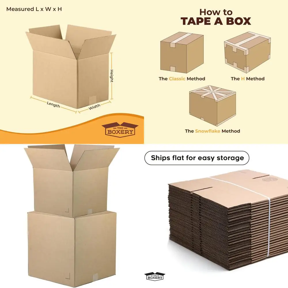 

24x20x18 Brown Corrugated Cardboard Boxes, 15-Pack - Durable, Eco-Friendly, Recyclable, Made in USA