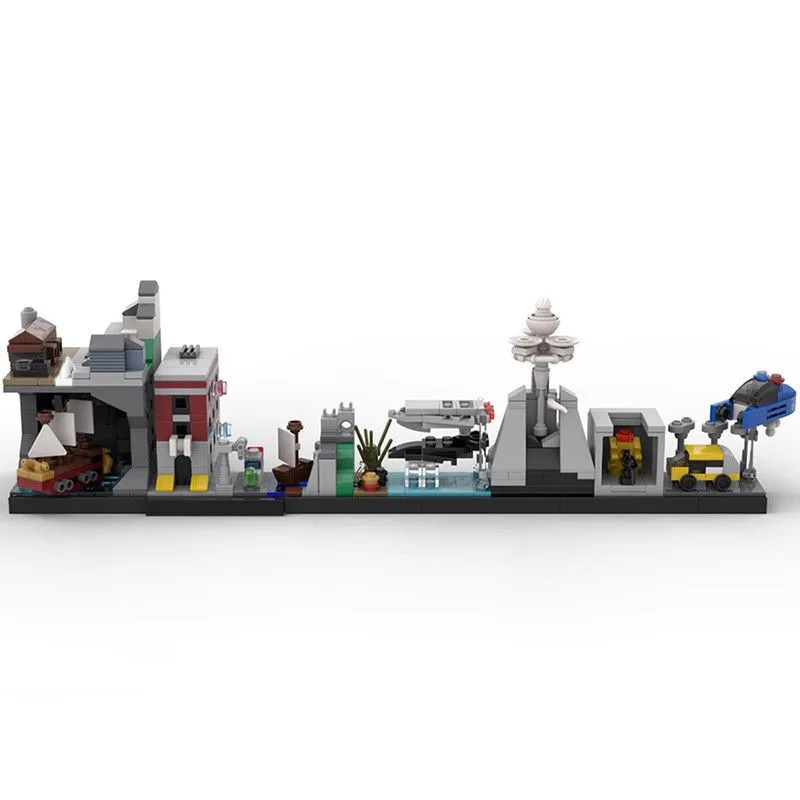 Hot Ghostbusters ECTO-1 Building Blocks Car Skyline Brickheadzs Model Bricks for Kids Adults Toys Assembly Model Bricks DIY Toys