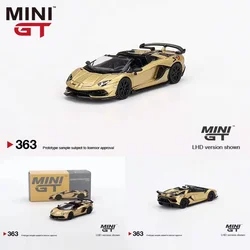 1:64 Aventador SVJ Gold alloy die-cast miniature model, adult decoration, boy toy, children's birthday gift