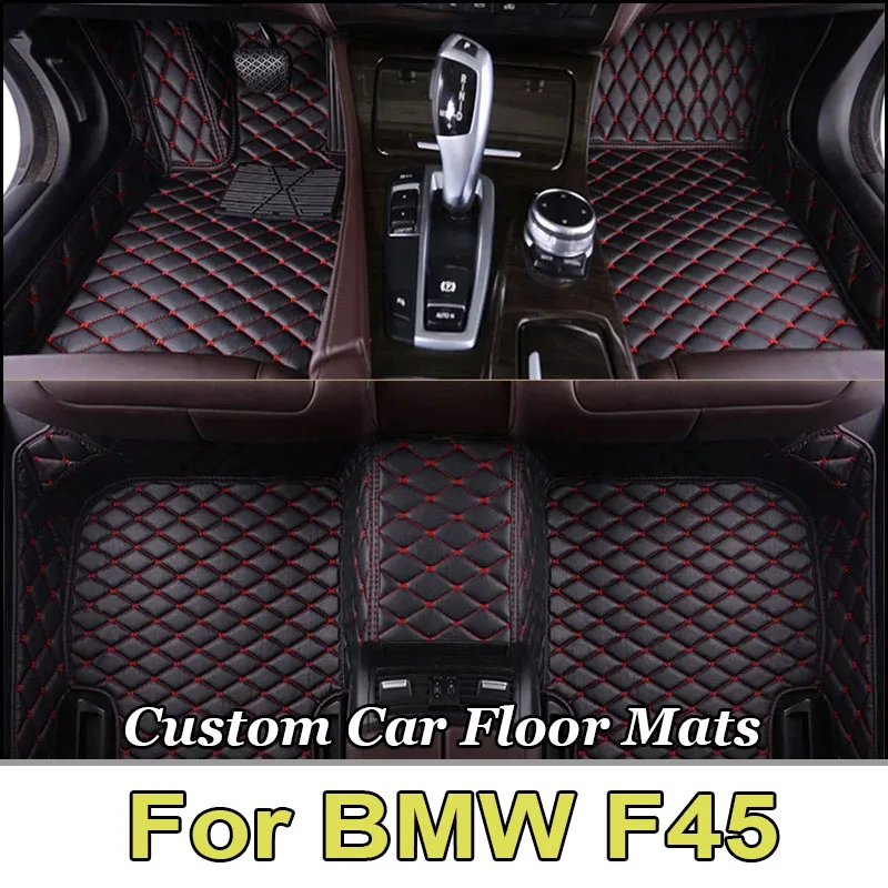 Custom Car Floor Mat for BMW F45 2 Series Active Tourer 2015 2016 Interior Details Car Accessories Carpet