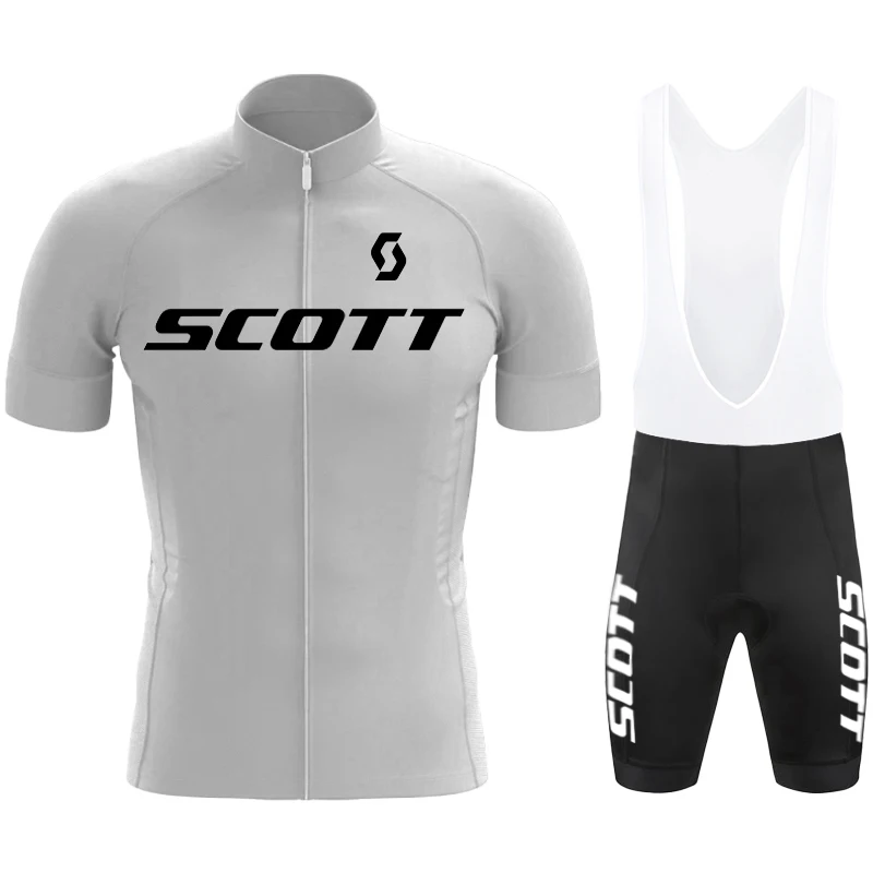 SCOTT Cycle Wear Maillot Cycling Man Mtb Men\'s Clothing Set Bike Jersey Sets Jacket Short Bib Cycling Uniforms for Men Bicycle