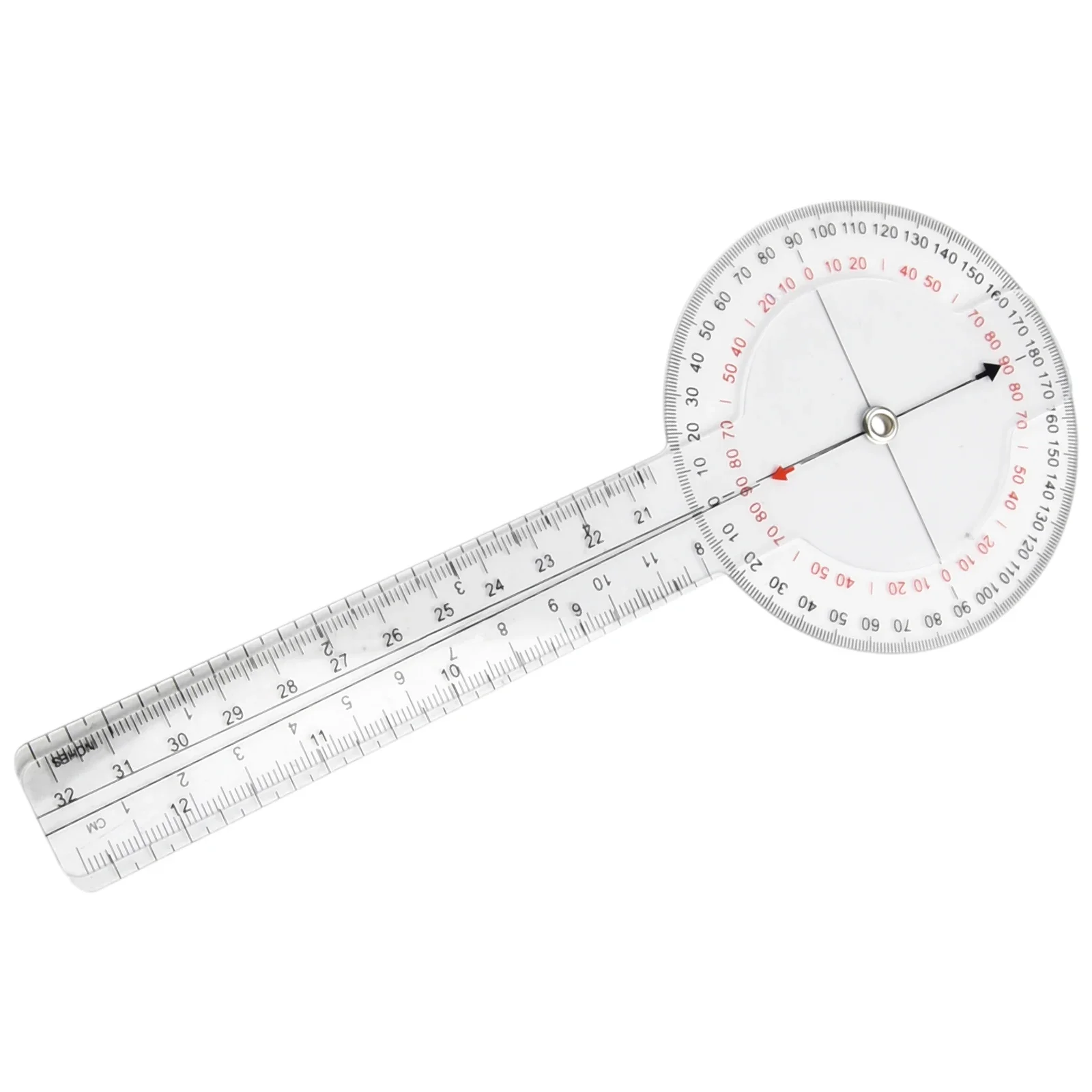 Calibrated Orthopedics Angle Rule  13inch 33cm Goniometer  Transparent Plastic Construction  Reliable Joint Measurement