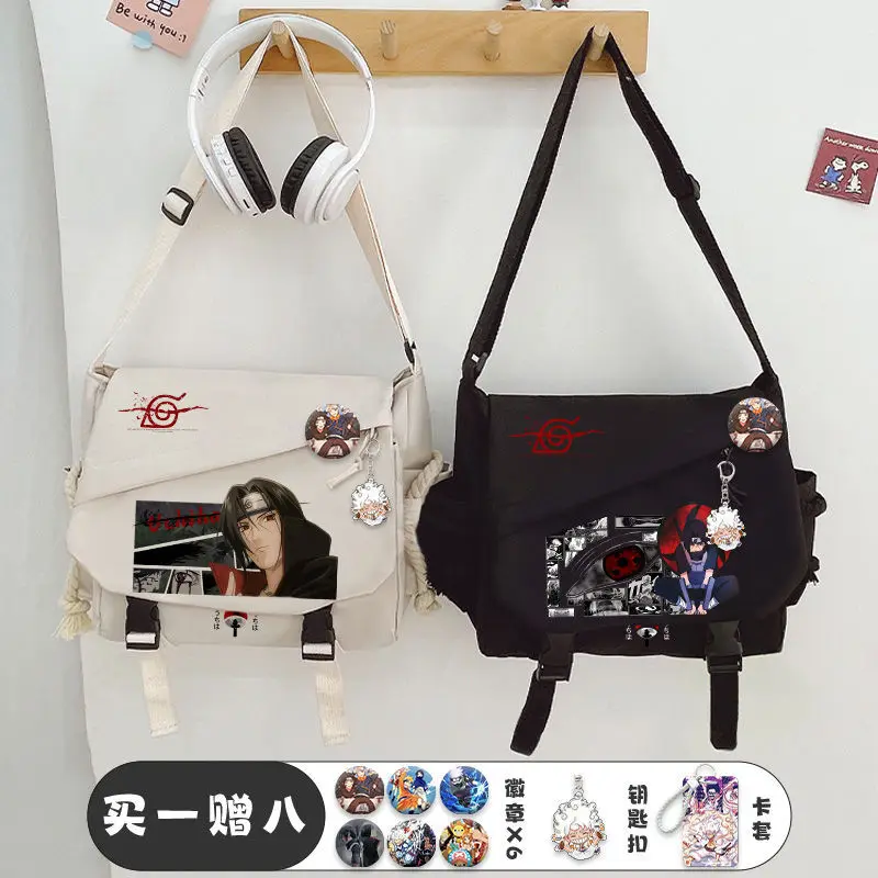 

Anime Naruto shoulder bag cute Students Make Up A Missed Lesson Crossbody Bag Kids Schoolbag large capacity cute handbag gift