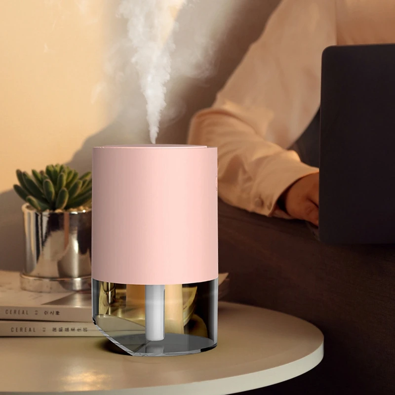 

350ML Air Humidifier Cool Mist Aroma Diffuser LED Night Light Fog Ultrasonic USB Humidificador For Home Car Office