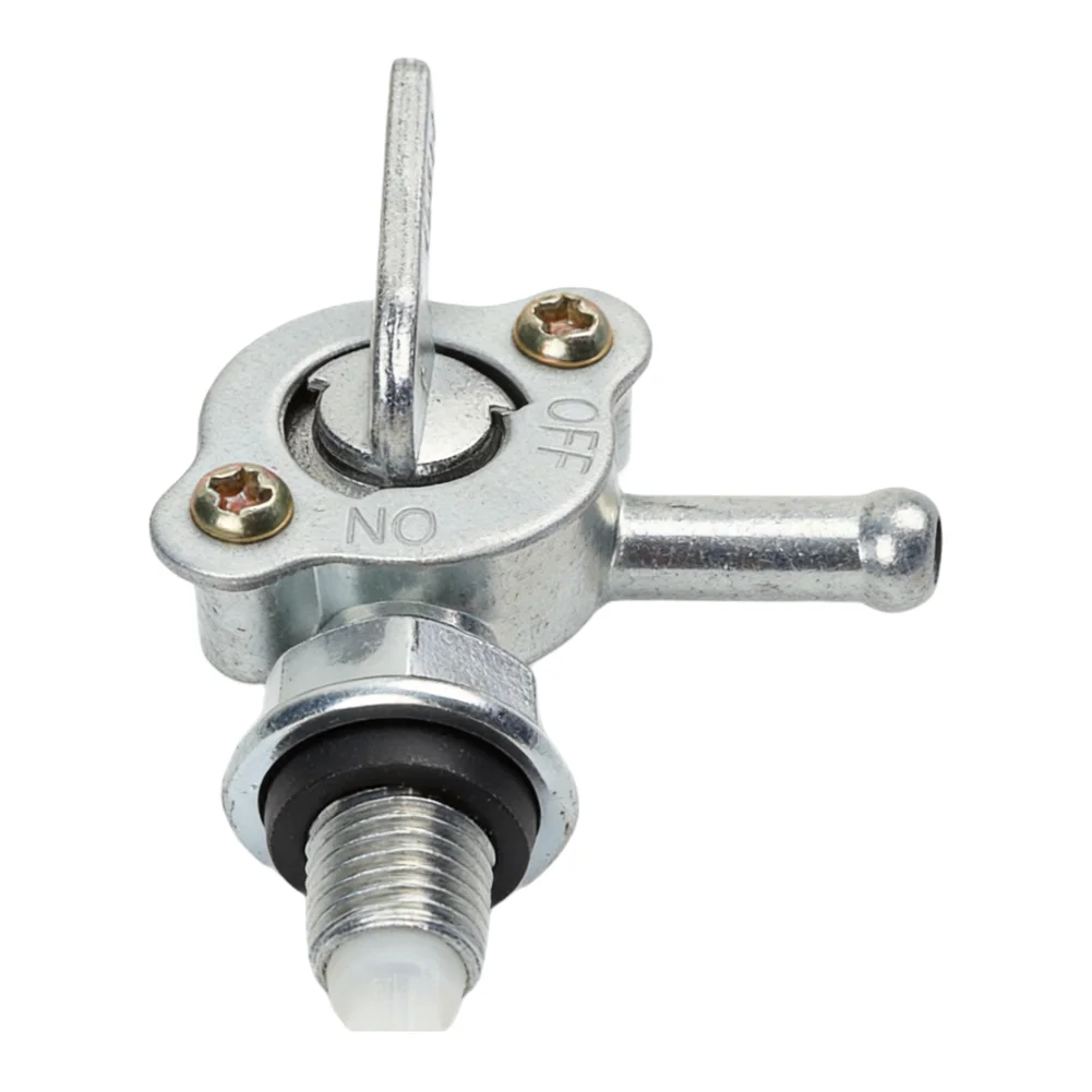 Replacement Fuel Valve for Generator and Gas Engine Tanks with 1/4 Hose Connection and M10x1.25 Threaded Inlet Stainless Steel