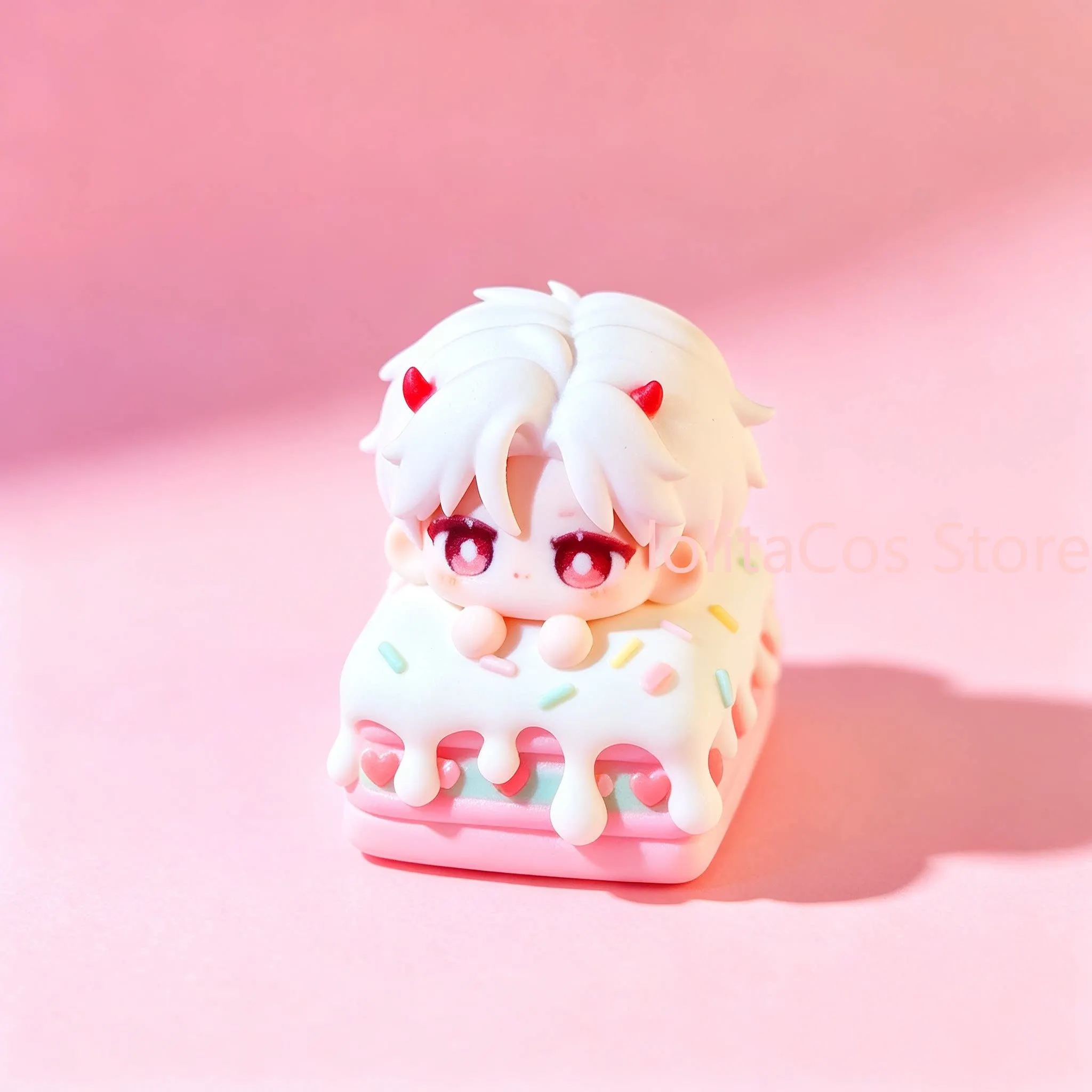 

Love and Deepspace Zayne Sylus Caleb Xavier Rafayel Q-version Keycap Birthday Gift Keyboard Decor Xmas Cosplay Figure Ornament