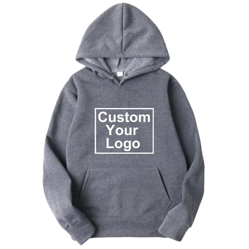 Fashion Customize your logo Hoodie For Man Women Winter Autumn Casual DIY Printed Hooded Sweatshirts Plus Size