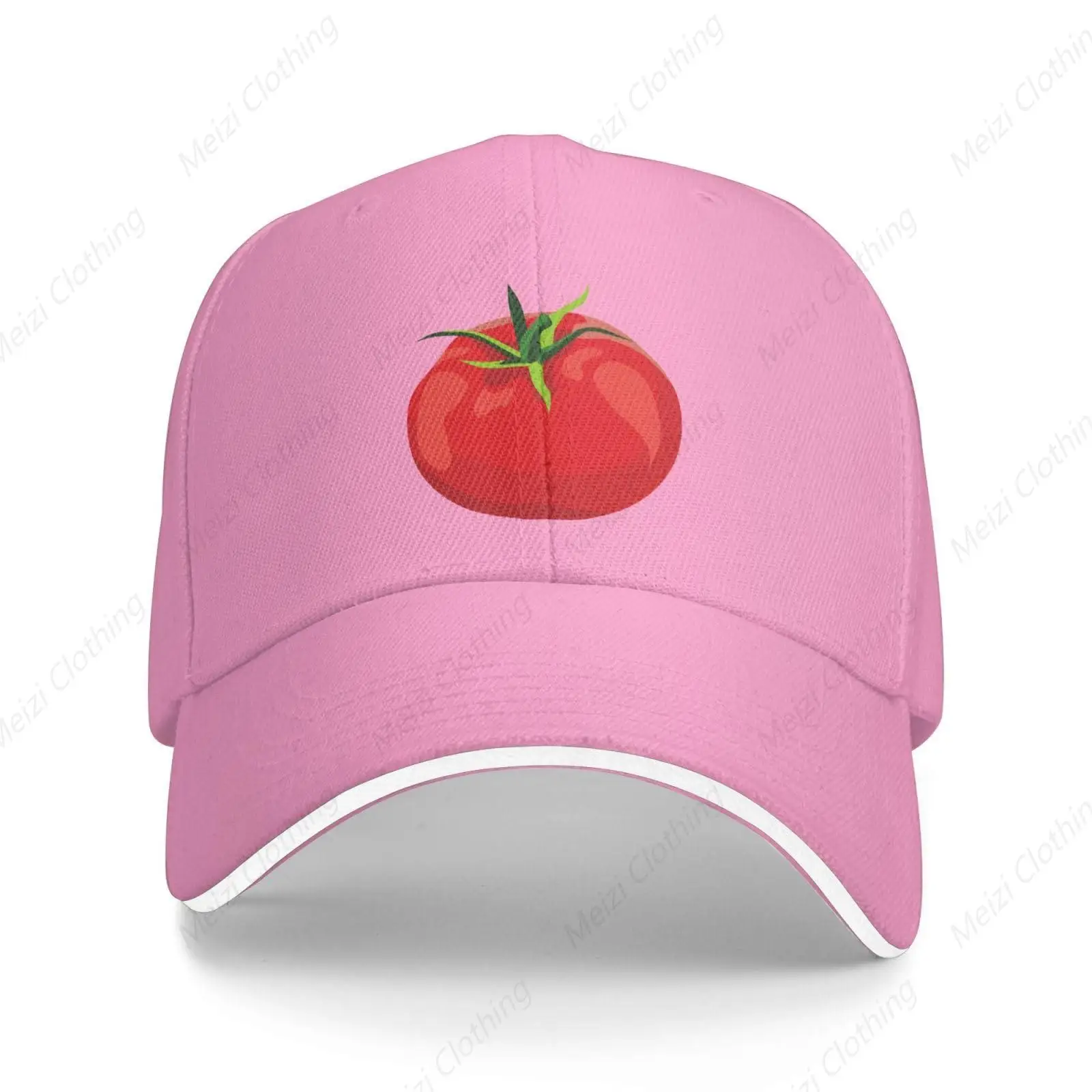 Fresh Tomato Vegetable Enthusiast Baseball Cap Women's Men's Adjustable Outdoor Baseball Cap Sun Hat