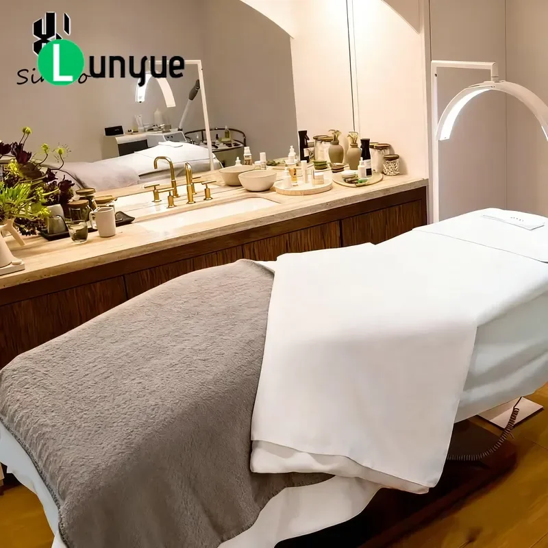 Electric Facial Bed Black Curved Base Luxury Spa Massage Table for Beauty Aesthetician Eyelash Extensions Cosmetics