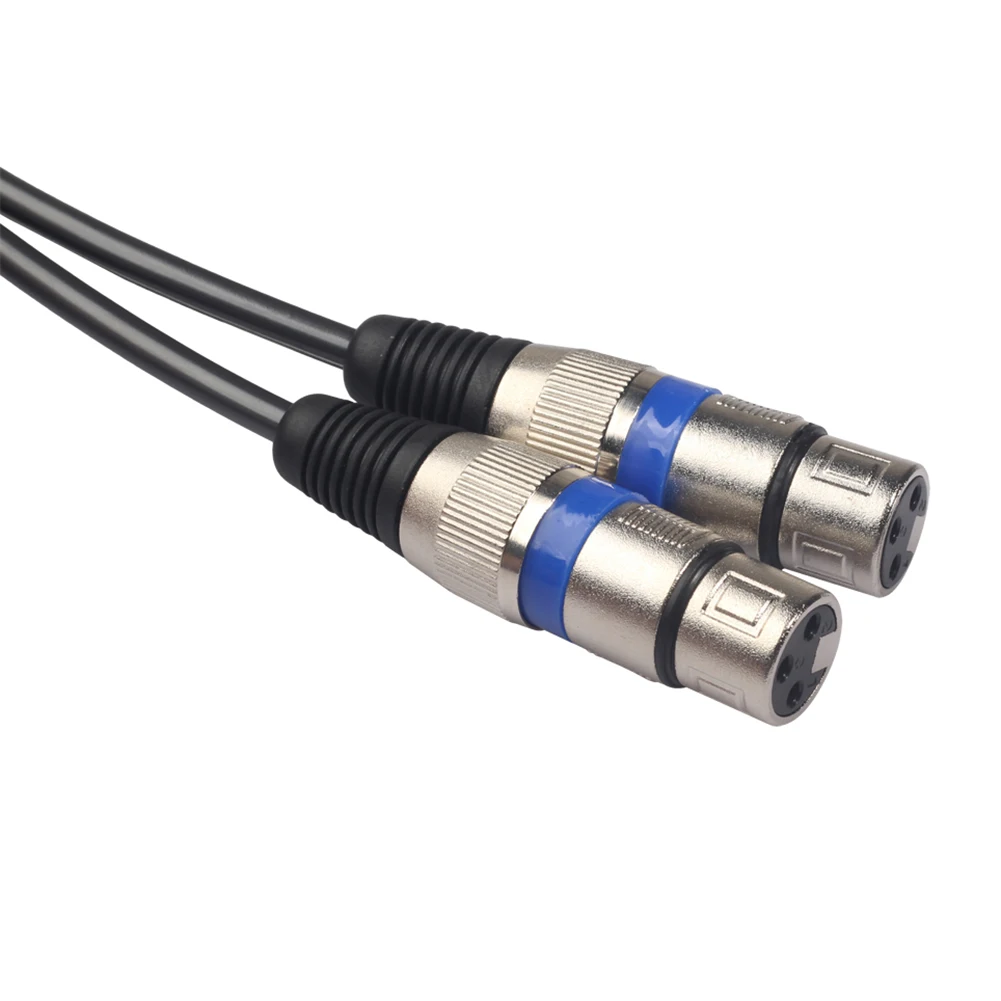 1.5m 2XLR to 2RCA Female to Male Audio Cable Wire for Microphone Mixer Amplifier