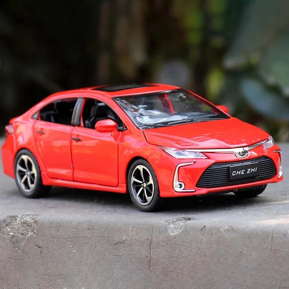 

Масштаб 1:32, Corolla AE86, модель автомобиля с короной, игрушка, металлический литой под давлением, музыкальный светильник, откатные двери, открытые модели транспортных средств, игрушки, подарки для детей