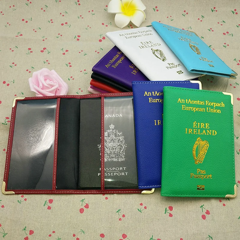 1PC Unisex PU Leather Ireland Nations Diplomatic Passport Cover Travel Document Protective Case ID Card Holder Special Agency