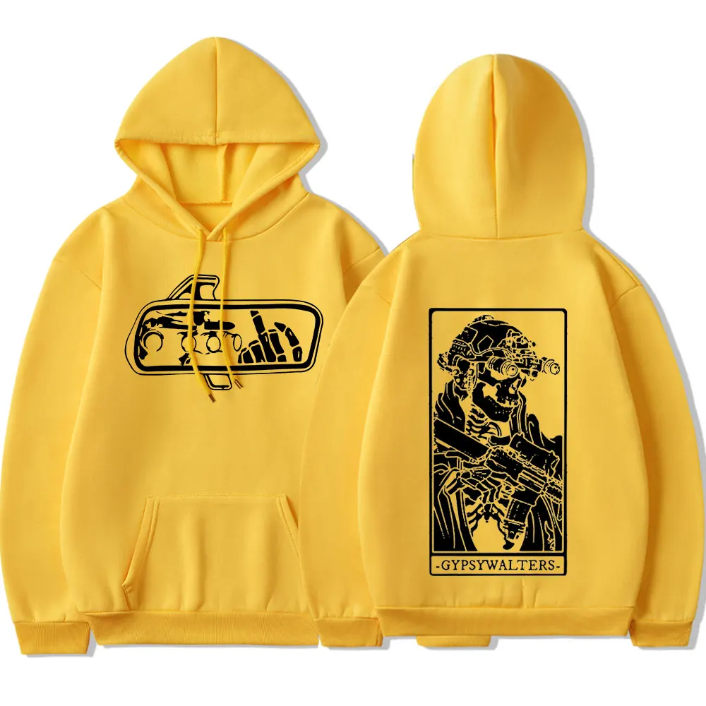 Forward Observations Group GYPSYWALTERS Hoodie Men\'s Vintage Skeleton Graphic Hooded Sweatshirts Oversized Hoodies Streetwear