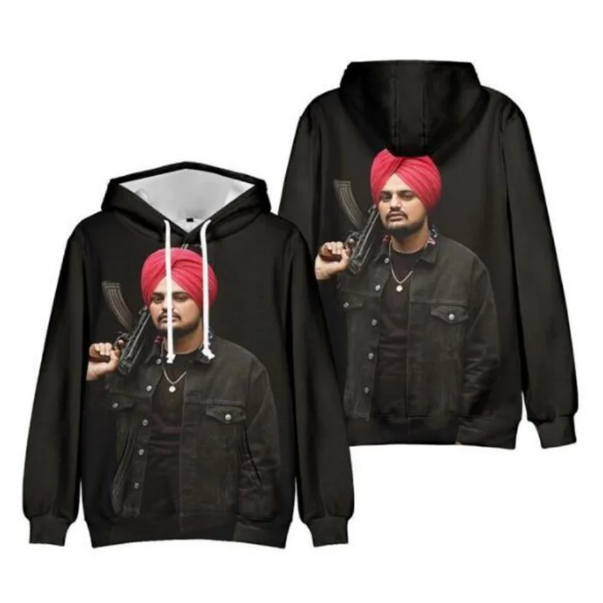 Indian Rapper Sidhu Moosewala 3D Print Oversized Women/Men Hoodie Sweatshirt Streetwear Hip Hop Pullover Hooded Jacket Outerwear