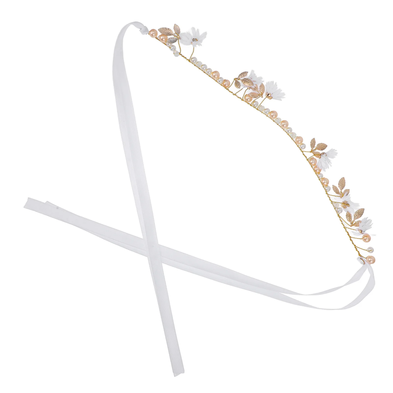 

Sparkly Rhinestone Fake Pearl Wedding Headband Bridal Headpiece Hair Vine Hair Accessories for Bride Bridesmaid