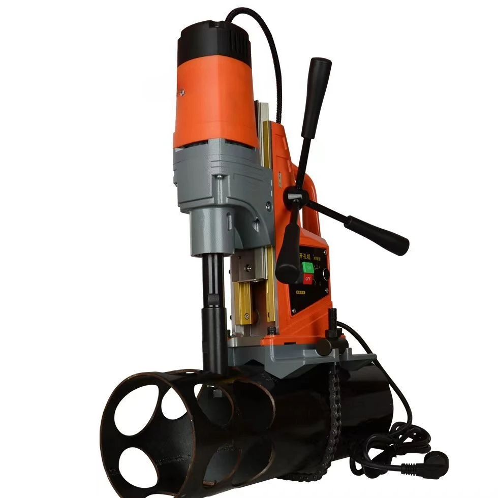 magnetic electric drill G8860 magnetic seat drill industrial grade drilling steel plate steel pipe drilling machine