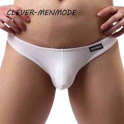 Men's Sexy Underwear Breathable Low Rise Briefs Bulge Penis Pouch U Convex T Back Thong Exotic Solid Tight Lingerie Bikini Tanga