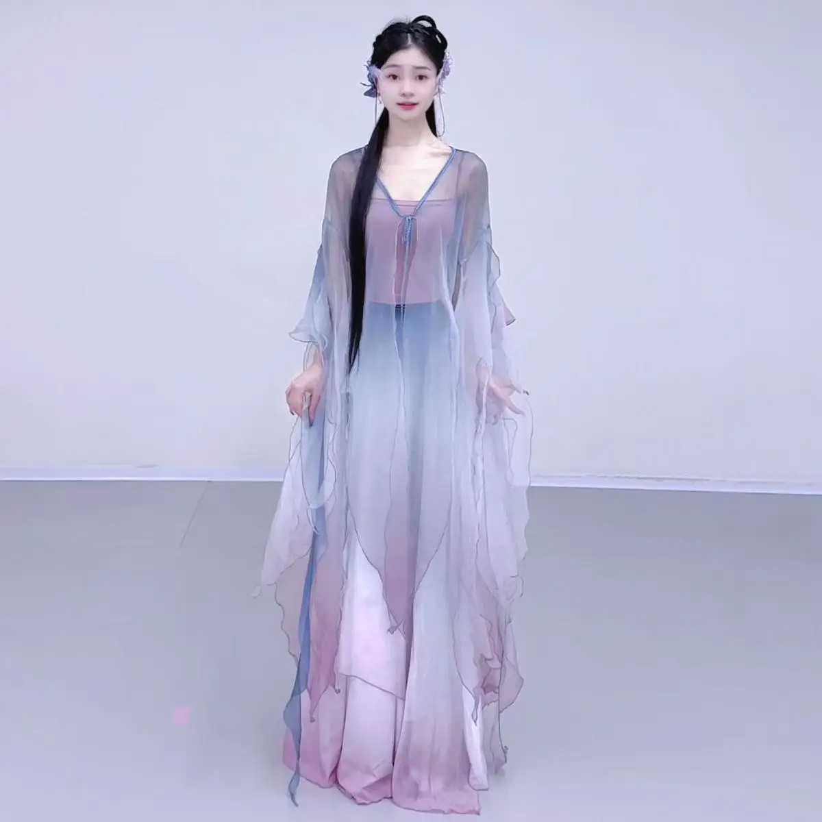 Elegant Women's Hanfu Traditional Chinese Clothing Classical Dance Performance Dress Carnival Party Fairy Cosplay Hanfu view 4
