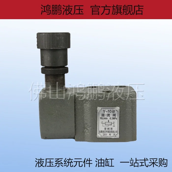 Low pressure hydraulic valve plate tube overflow valve Y-10B Y-25B Y-63B Y-100A