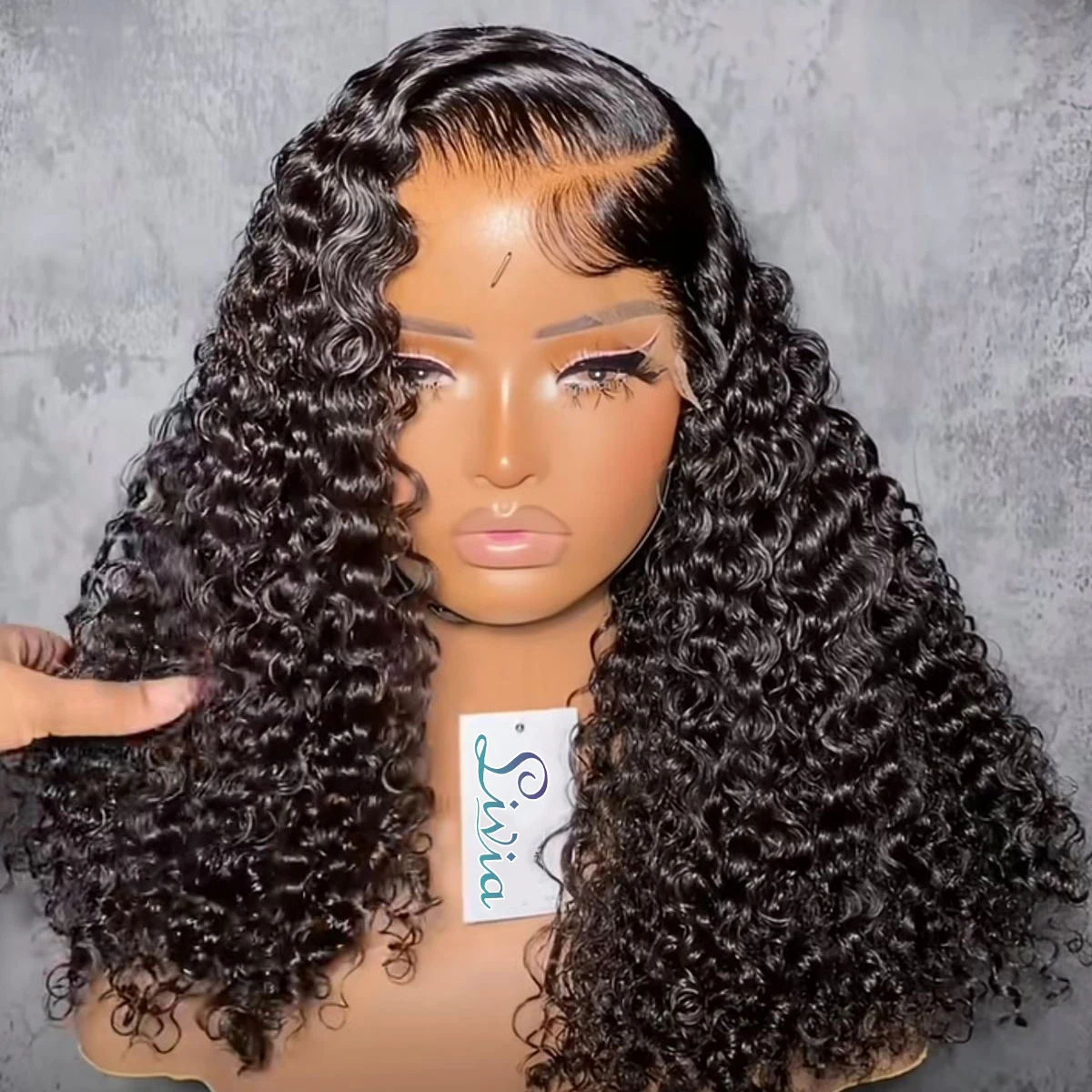 Loose Deep Wave Short Bob Wigs Human Hair 13x4 Deep Curly Short Human Hair Wigs Prepluck Transparent Lace Frontal Wigs For Women