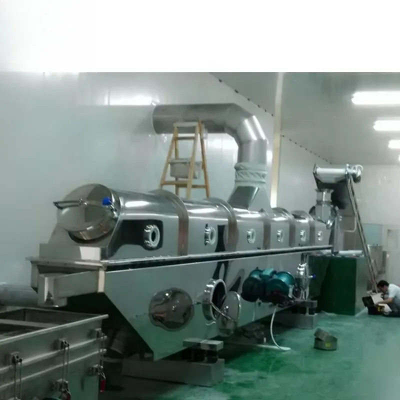 Automatic Vibrating Fluid Bed Drying Machine Continuous Vibration Fluidized Bed Dryer Dehydrator Dry Equipment for Sale Custom
