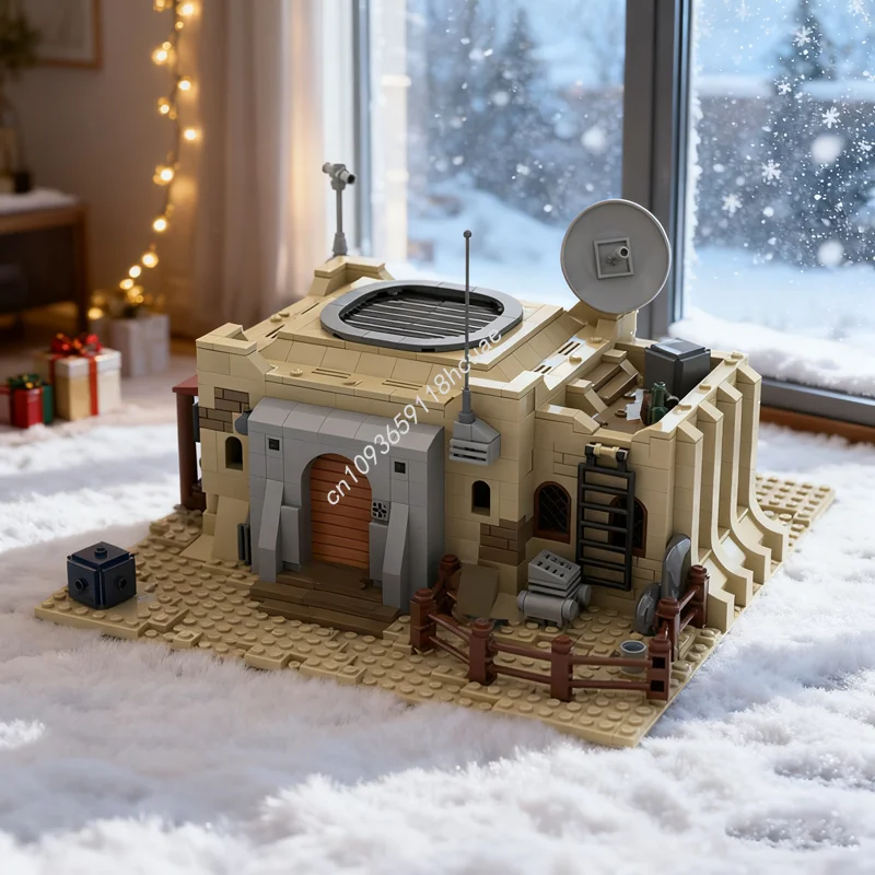 

929 шт. MOC SW Tatooine Mos Eisley Generator 6 модель Рождественский подарок Строительные блоки Строительные игрушки DIY Творческая идея Кирпич