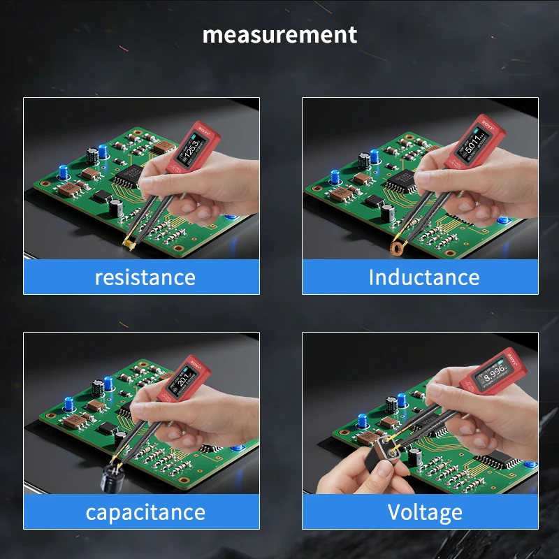 ZOYI ZT-MD2 100kHz Digitales Pinzetten-LCR-Messgerät Hohe Präzision 2. Generation für SMD- und Durchsteckmontage-Komponententests – Detail 12