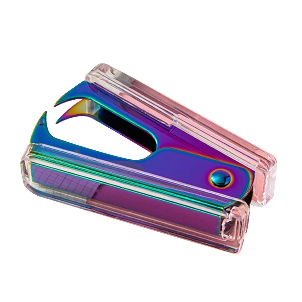 Acrylic Staple Remover Small Size Lightweight Portable Staple Extractor Handheld Lockable Mini Staple Puller Document Repair