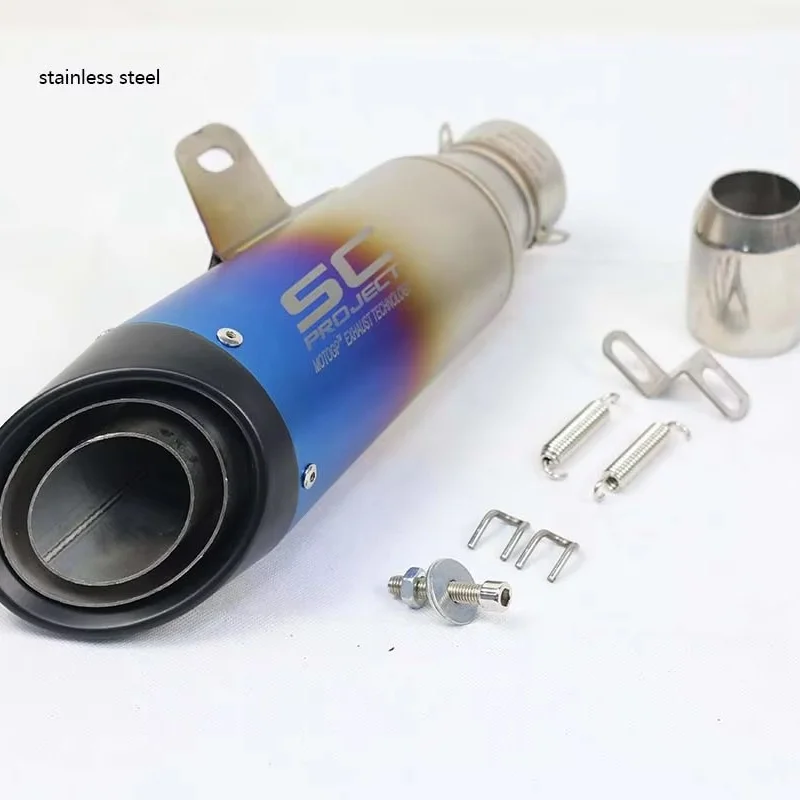 51mm/60mm Sport Motorcycle Exhaust Pipe for Ltz 400, CB650F, Z800, Z900, R1, and R6 Universal Motorcycle Exhaust Pipe