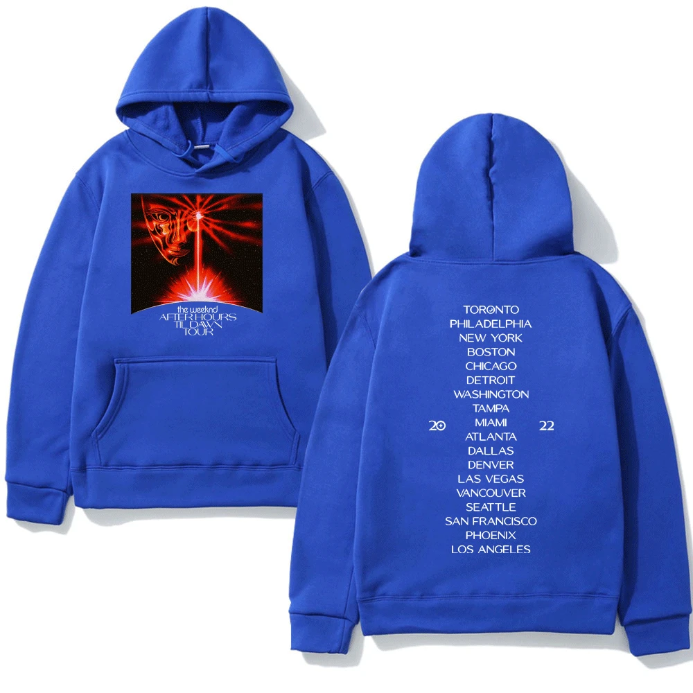 The Weekend After Hours Til Dawn Tour 2023 Hoodie Hip Hop Music After Hours Til Dawn Concert Fashion Long Sleeve Casual Pullover