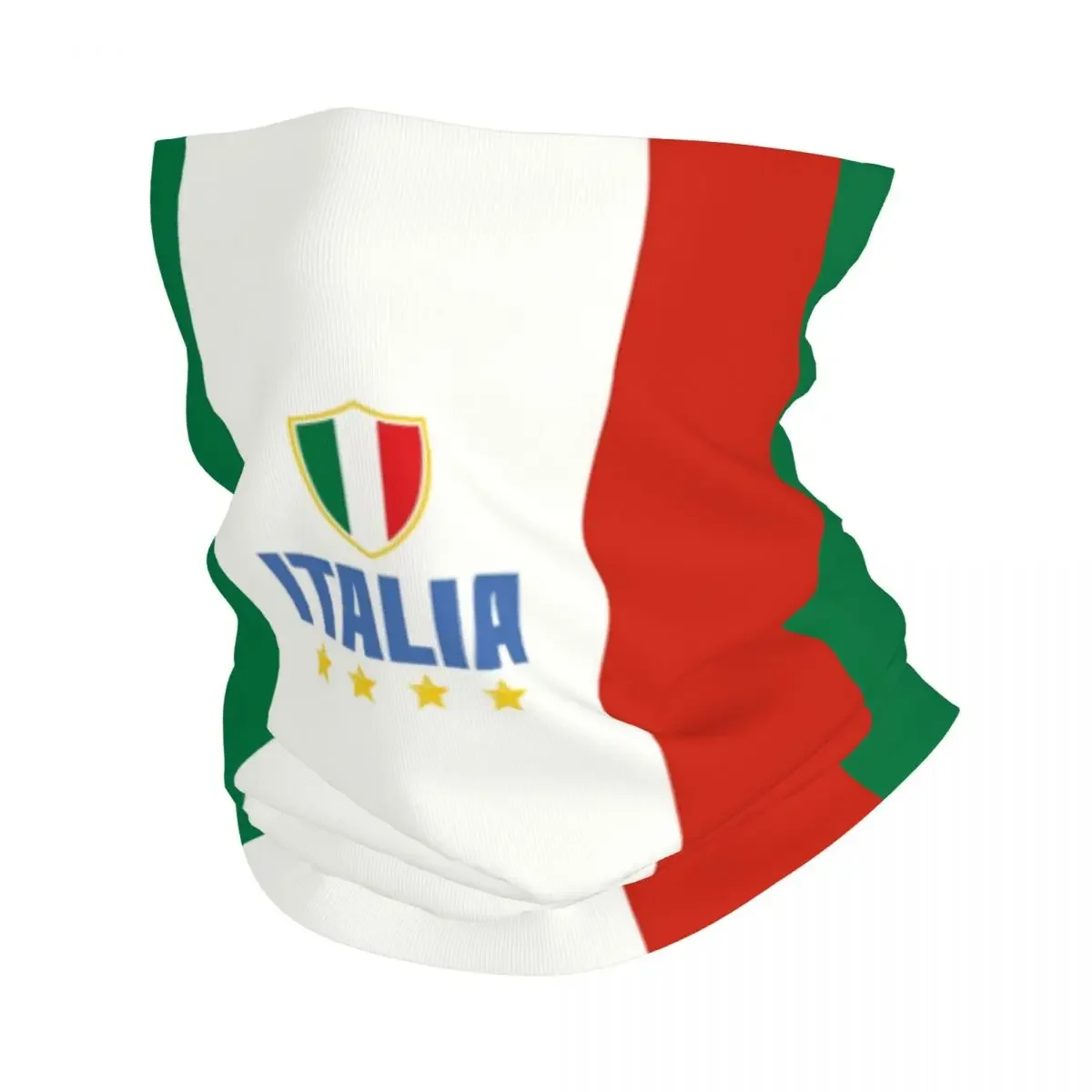 Flag Of Italy Winter Headband Neck Warmer Women Men Ski Cycling Tube Scarf Face Bandana Gaiter