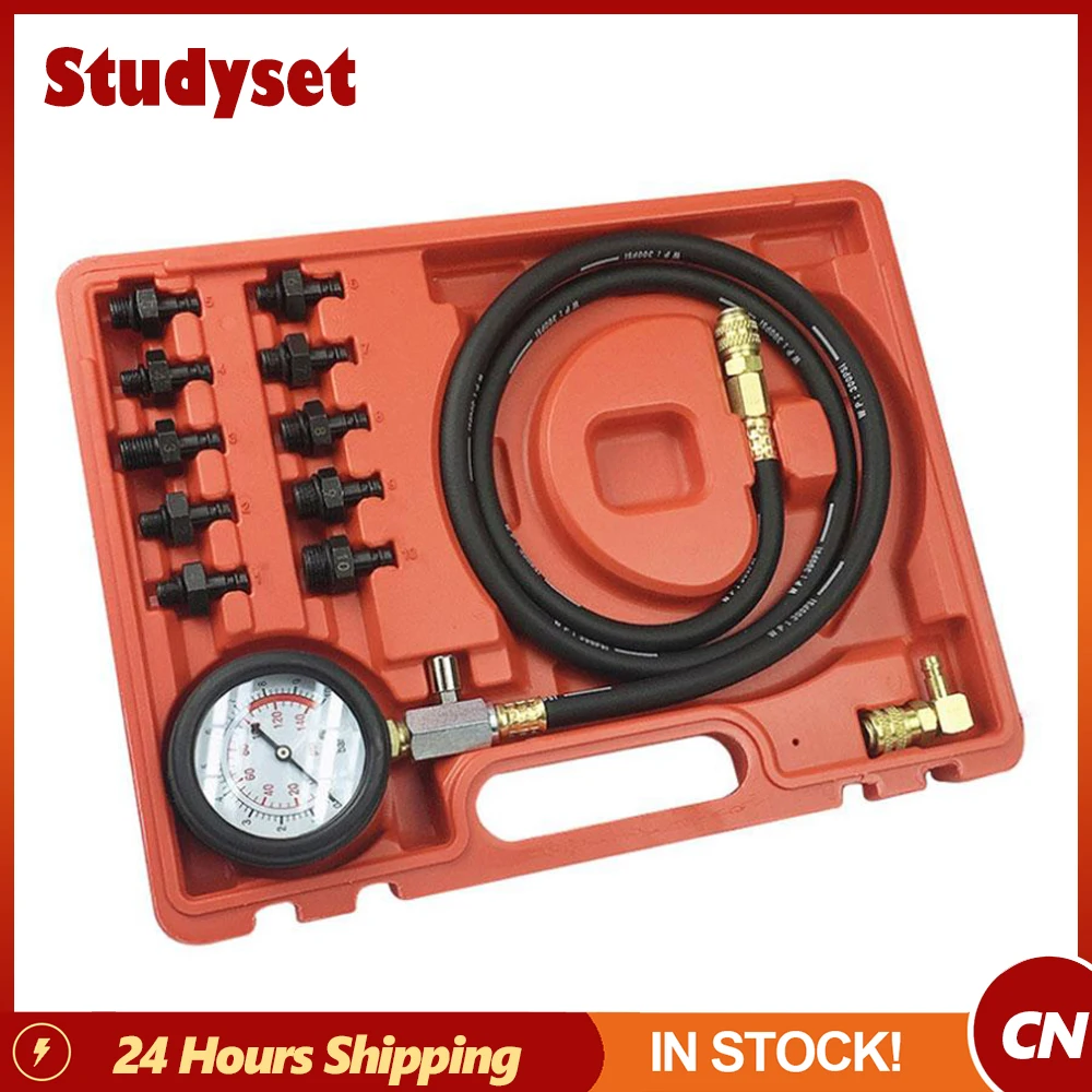 

Engine Oil Pressure Detector Tester Gauge Tools Kit Low Oil Warning Car Garage Car Test Set Engine Oil Pressure Test Kit