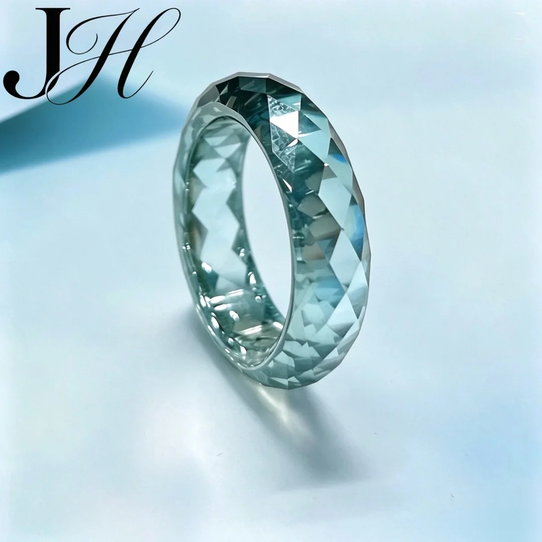 JOIASHOME Full Cut Moissanite Eternity Band Ring For Women Men White /Blue Green Moissanite Finger Ring Fine Jewelry 2026 New