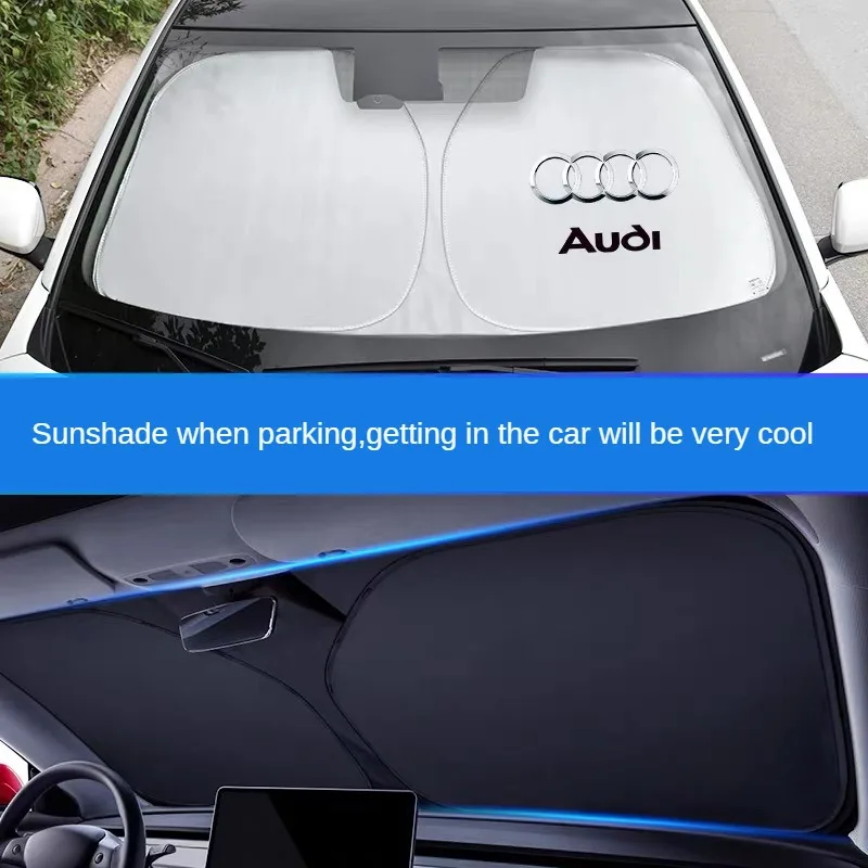 Car Front Window Sunshade Shield Folding Windshield UV Block Cover For AUDI A1 A3 A4 A5 A7 A8 Q3 Q5 Q7 S3 S4 S5 S6 B6 B7 B8 B9