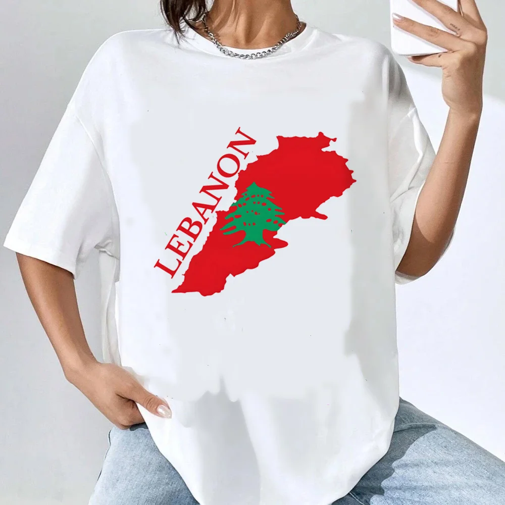 

Lebanon t-shirt female Colorful Comfortable Pop Culture aesthetic hip hop Psychedelic tshirt korean clothes 80s Classic Vintage
