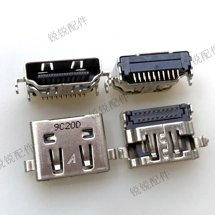 For imported HDMI 19P female seat A type, sinking plate in-line, notebook high definition interface socket connector