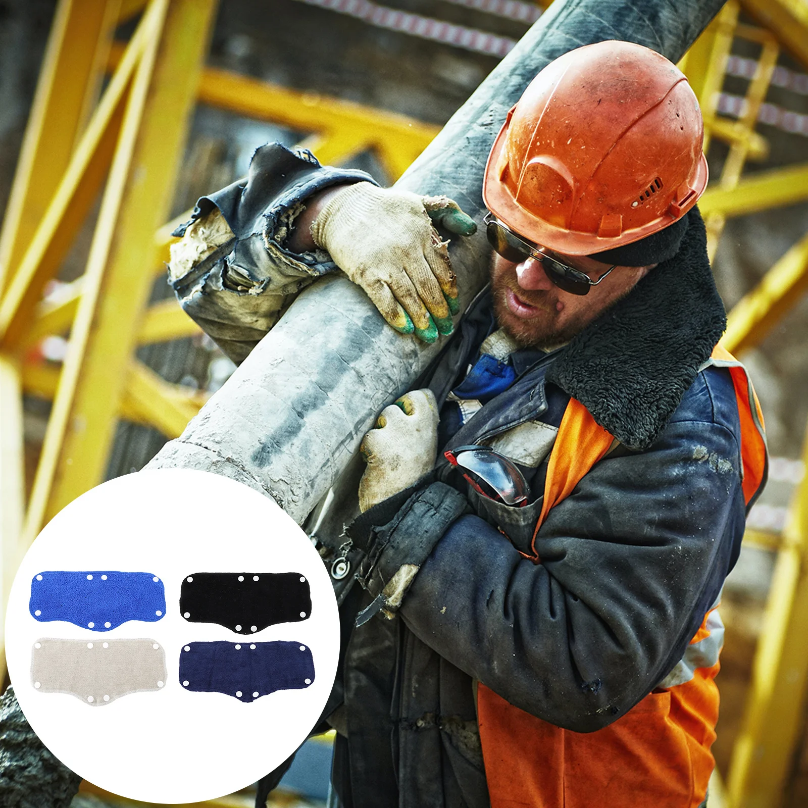 

4Pcs Hard Hat Sweatbands Sweat-Absorbing Belt Sweat-Proof Cooling Band Safety Replacement Accessories Worker Head