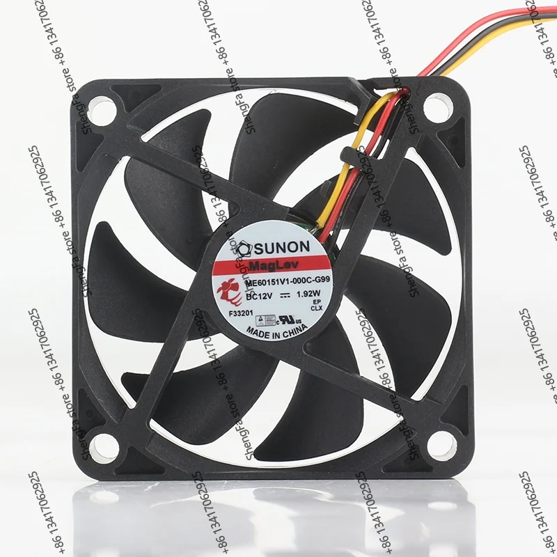 cooling fan Original Sunon DC 12V 1.92W 6015 AC EC 60X60X15MM 6CM 3-wire large air volume maglev ME60151V1-000C-G99