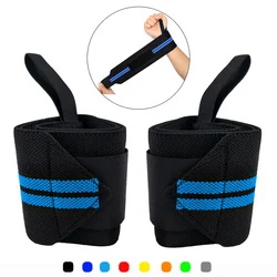 1 Pair Wristband Wrist Support Straps Extra StrengthWeight Lifting Gym Training Wrist Brace Straps Wraps Crossfit Powerlifting