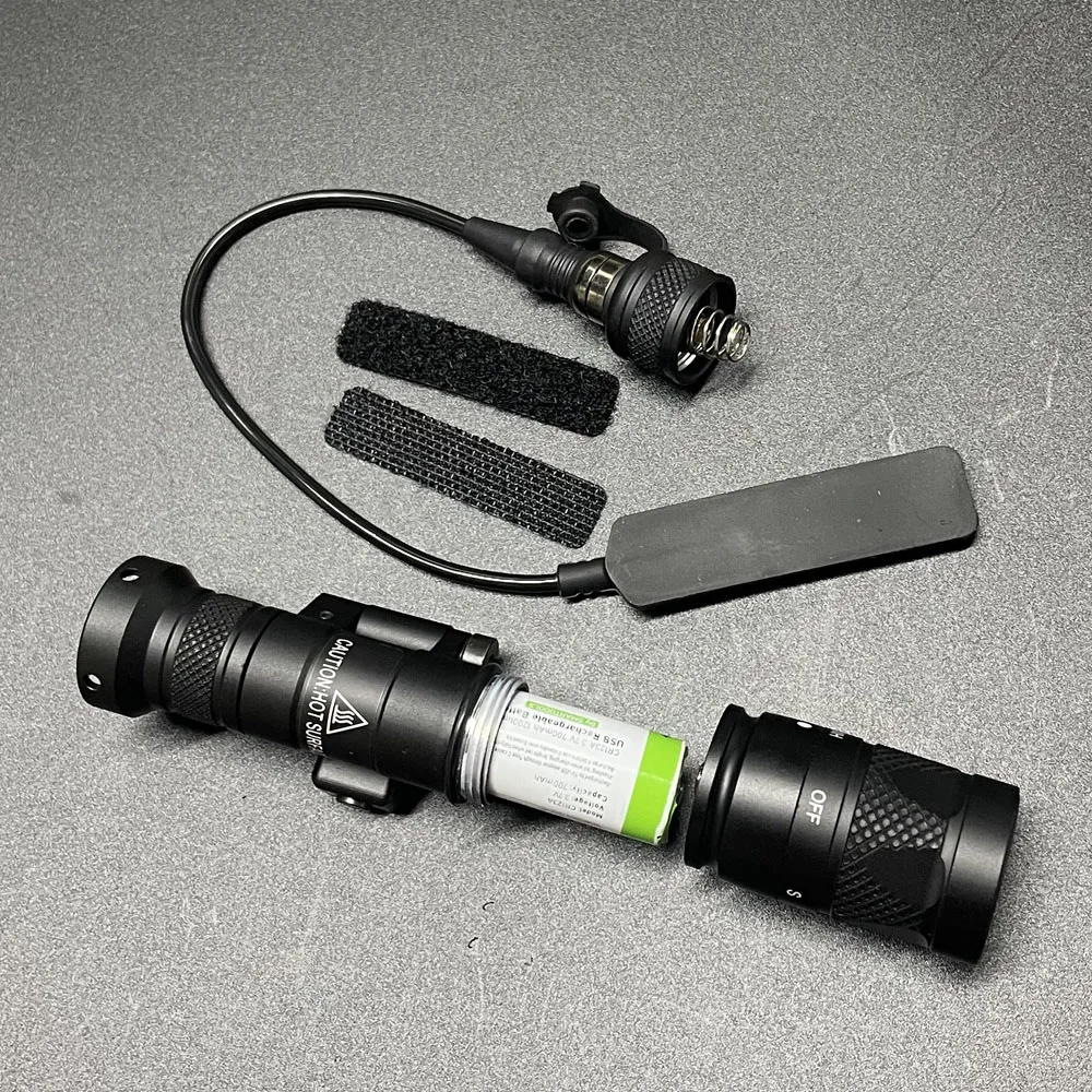 M340V Scout Light Strobe & Constant w/ Remote Pressure Switch Weapon Hunting Flashlight Offset Side Mount fit Picatinny Rail