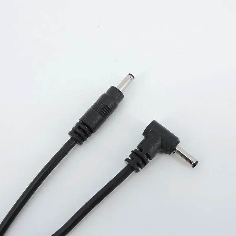 2pin DC Power 3.5x1.35mm male  connector Cable 22AWG 3a Extension Cord right angel For Camera LED Lights