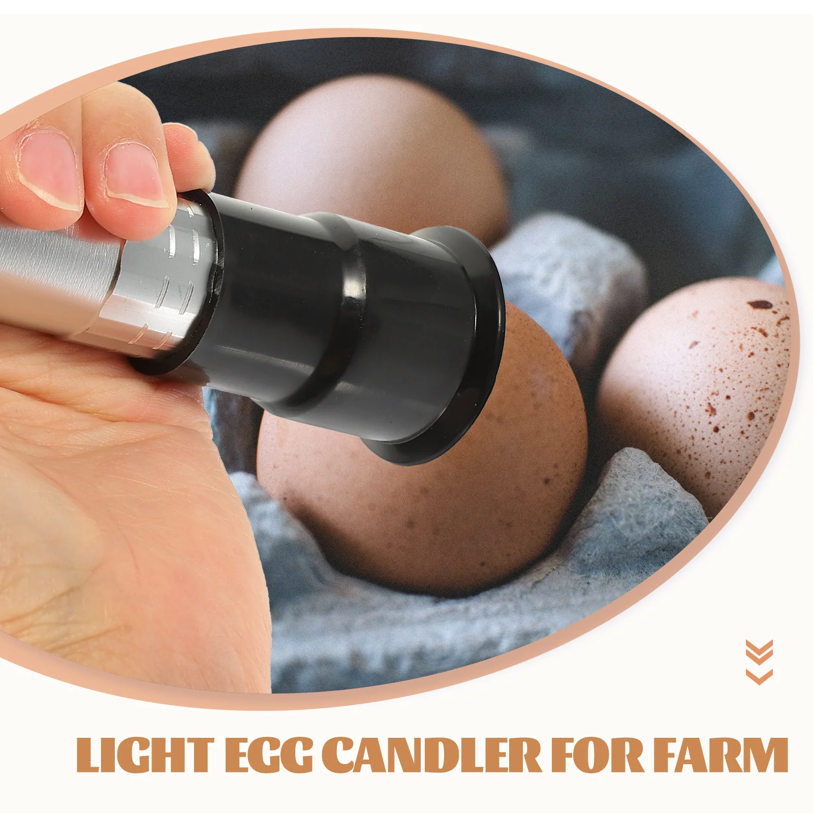 

Egg Candling Lamp Handheld Egg Tester For Poultry Incubation Cold Light Candler Portable Farm Use Incubator Monitoring