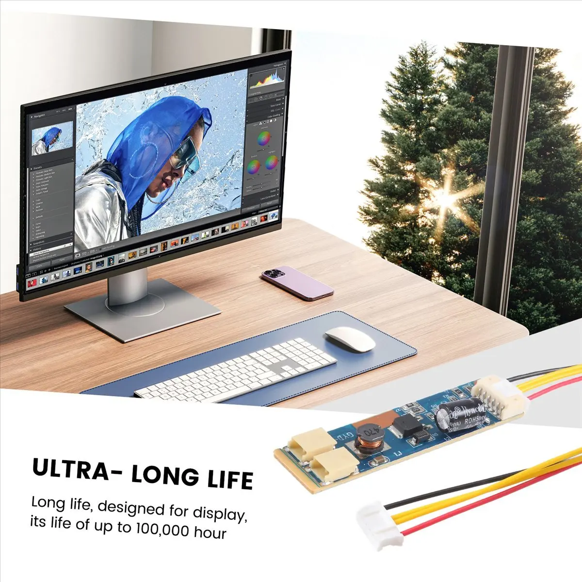 A003 450mm Led Backlight Strip Kit Update 20 Inch 20 Inch CCFL LCD Screen For LED Monitor